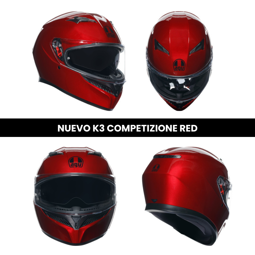 Casco K3 Competizione Red - AGV - Casco AGV Medellín - AGV Bogotá - AGV Cali - AGV Colombia - Original - Envío - Crédito - All2Bikes - A2B