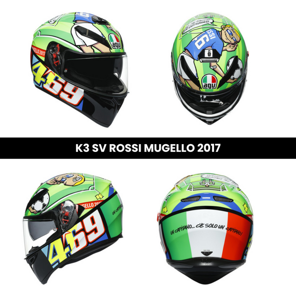 CASCO AGV K3 SV ROSSI MUGELLO 2017