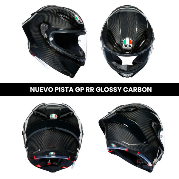 PISTA GP RR GLOSSY CARBON | Agv Pista GP RR ECE 2206 Mono-Red