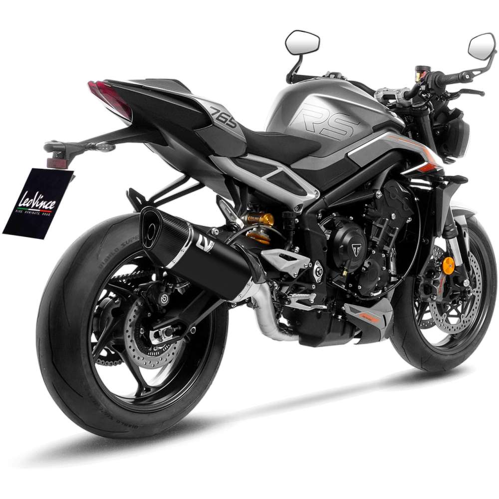 ESCAPE FULL SYSTEM LEOVINCE LV-14 R BLACK EDITION para TRIUMPH STREET TRIPLE 765 2025