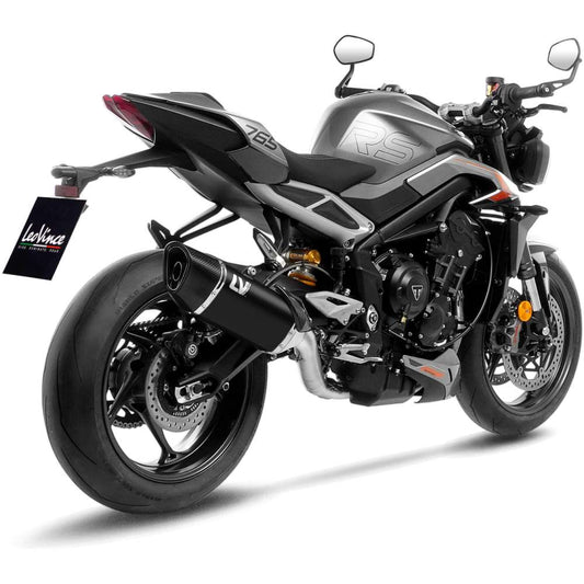 ESCAPE FULL SYSTEM LEOVINCE LV-14 R BLACK EDITION para TRIUMPH STREET TRIPLE 765 2025