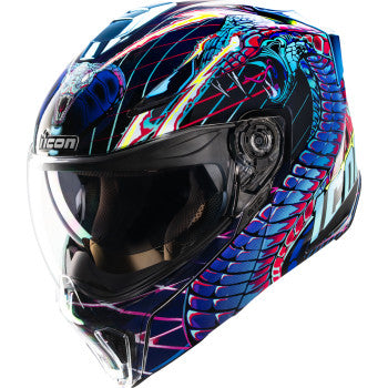 Casco Icon Threshold™ Synthwave Lazer Cobra