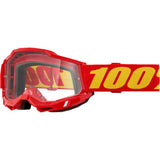 Goggles 100% Accuri 2 Red Clear