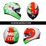 Casco K3 Rossi Mugello 2018