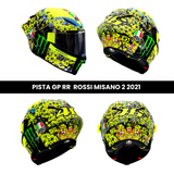Pista GP RR Rossi Misano 2 2021 - AGV - Casco  AGV Medellín - AGV Bogotá - AGV Cali - AGV Colombia - Original - Envío - Crédito - All2Bikes - A2B