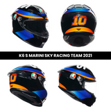 Casco K6 S Marini Sky Racing Team 2021